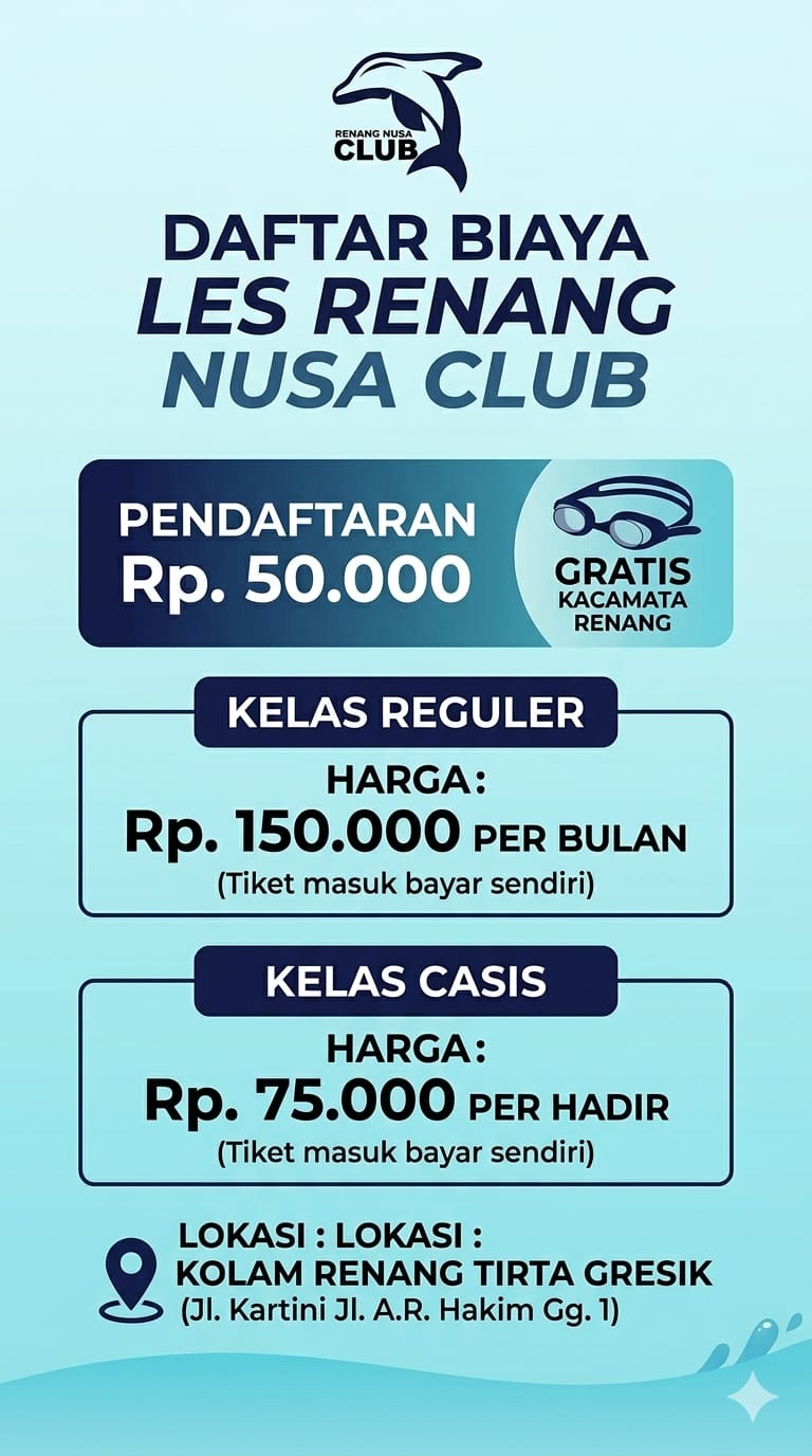 Program Biaya Les Renang - Poster 2